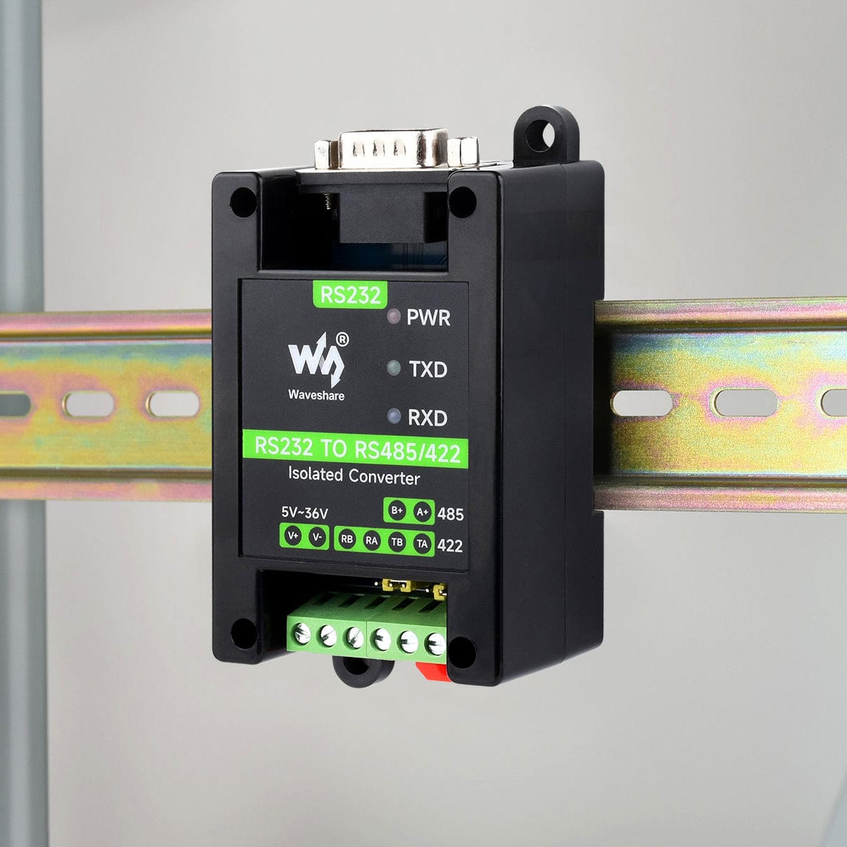 RS232 Male Port To RS485/422 Active Digital isolated Converter