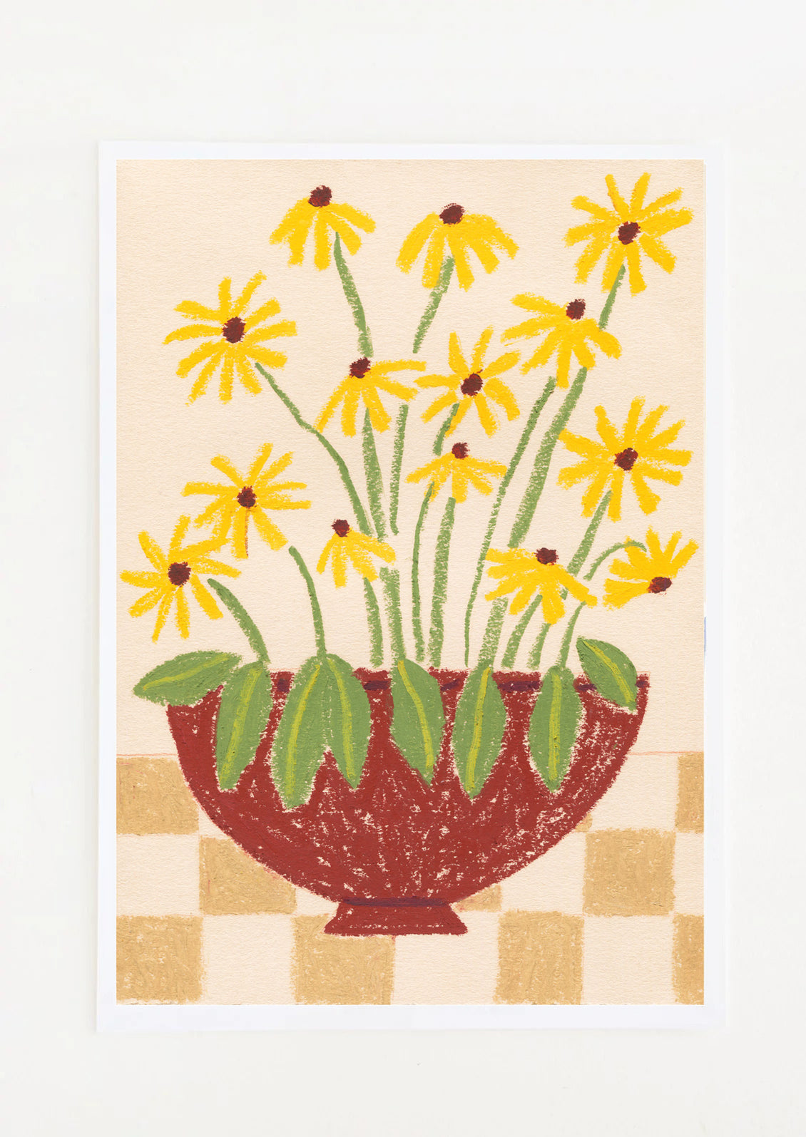 Rudbeckia In A Bowl Print