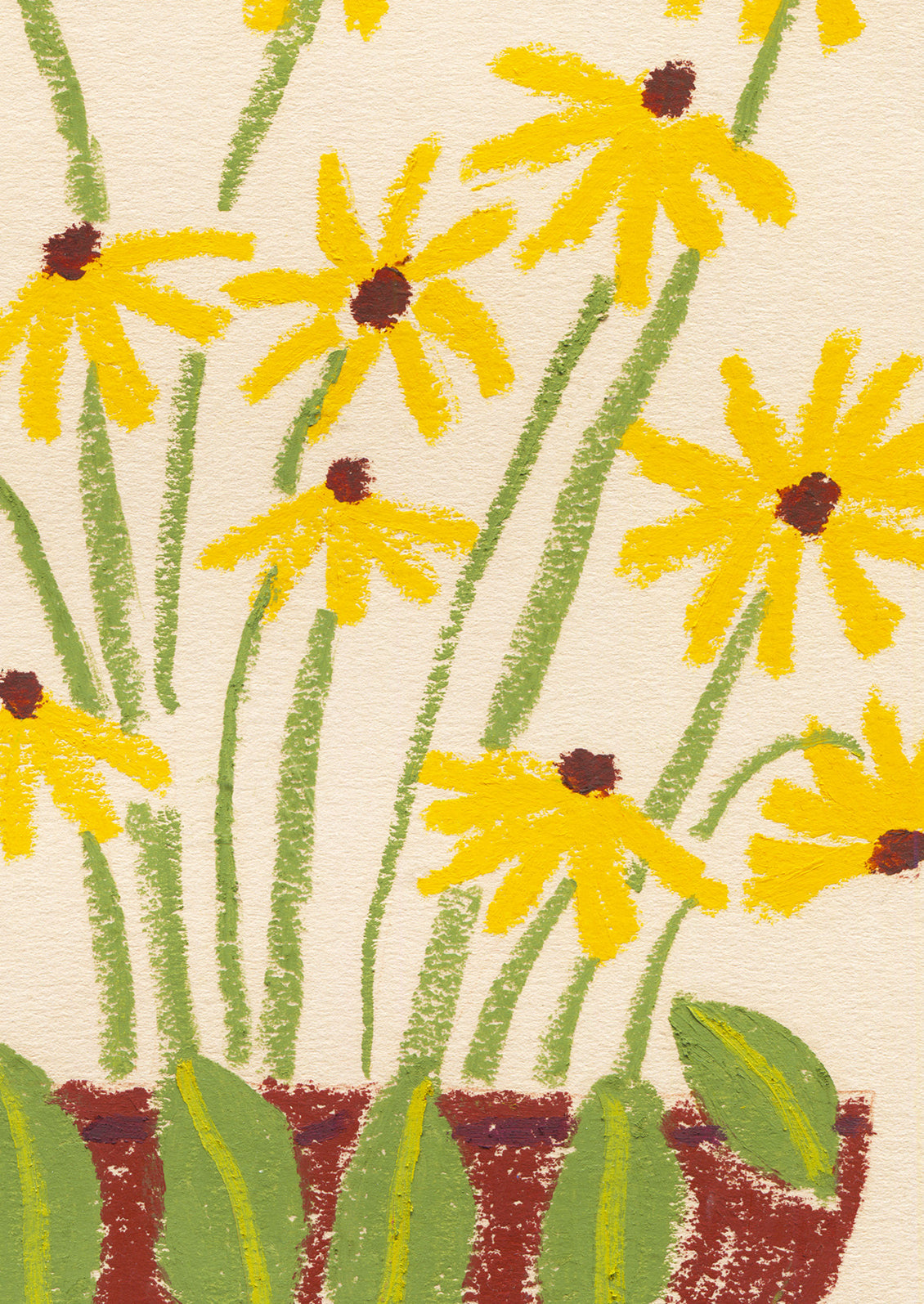 Rudbeckia In A Bowl Print