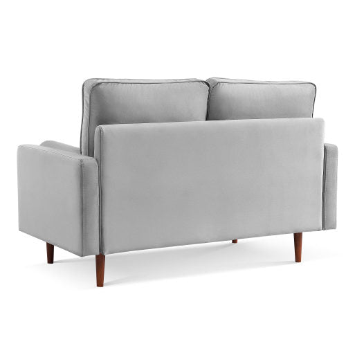 Sade 57.1 Upholstered Sofa Couch with Bolster Pillows