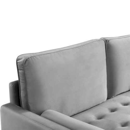 Sade 57.1 Upholstered Sofa Couch with Bolster Pillows