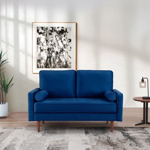 Sade 57.1 Upholstered Sofa Couch with Bolster Pillows