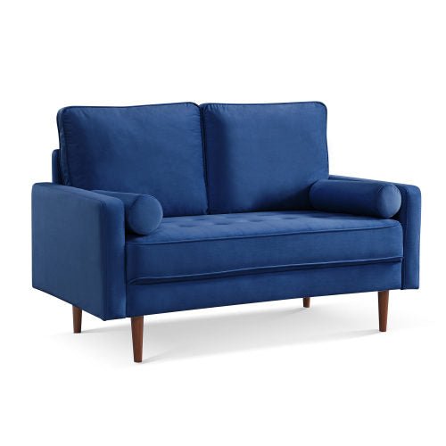 Sade 57.1 Upholstered Sofa Couch with Bolster Pillows