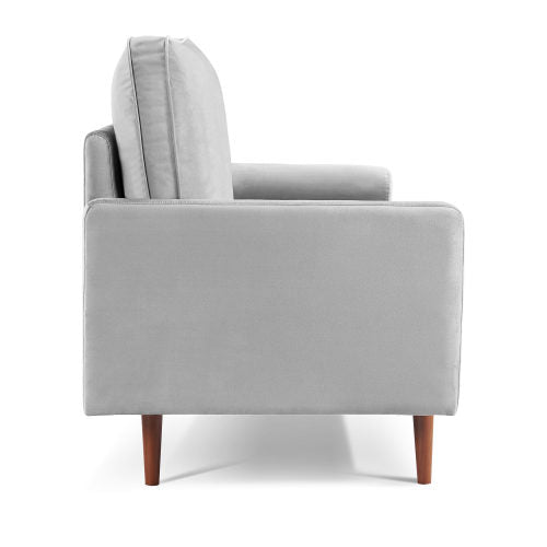 Sade 57.1 Upholstered Sofa Couch with Bolster Pillows