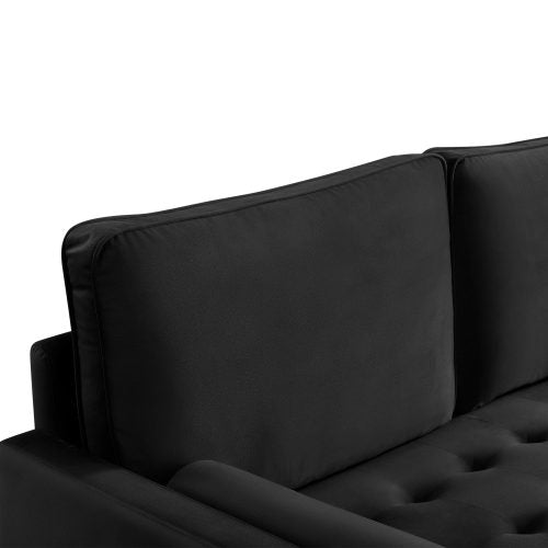 Sade 57.1 Upholstered Sofa Couch with Bolster Pillows