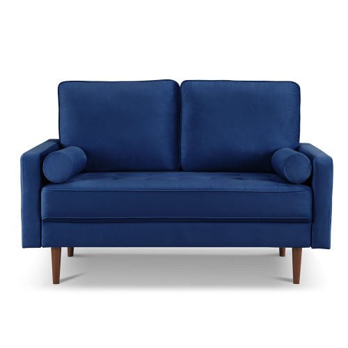 Sade 57.1 Upholstered Sofa Couch with Bolster Pillows