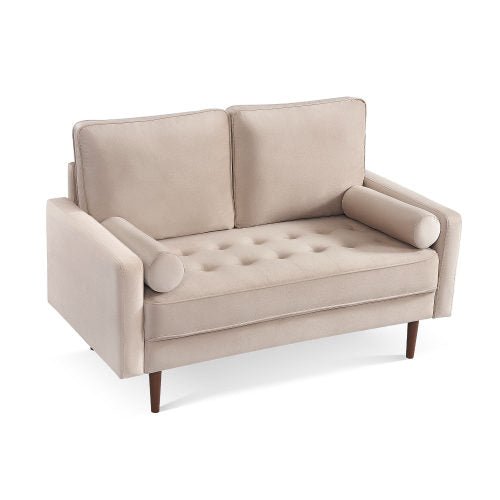 Sade 57.1 Upholstered Sofa Couch with Bolster Pillows