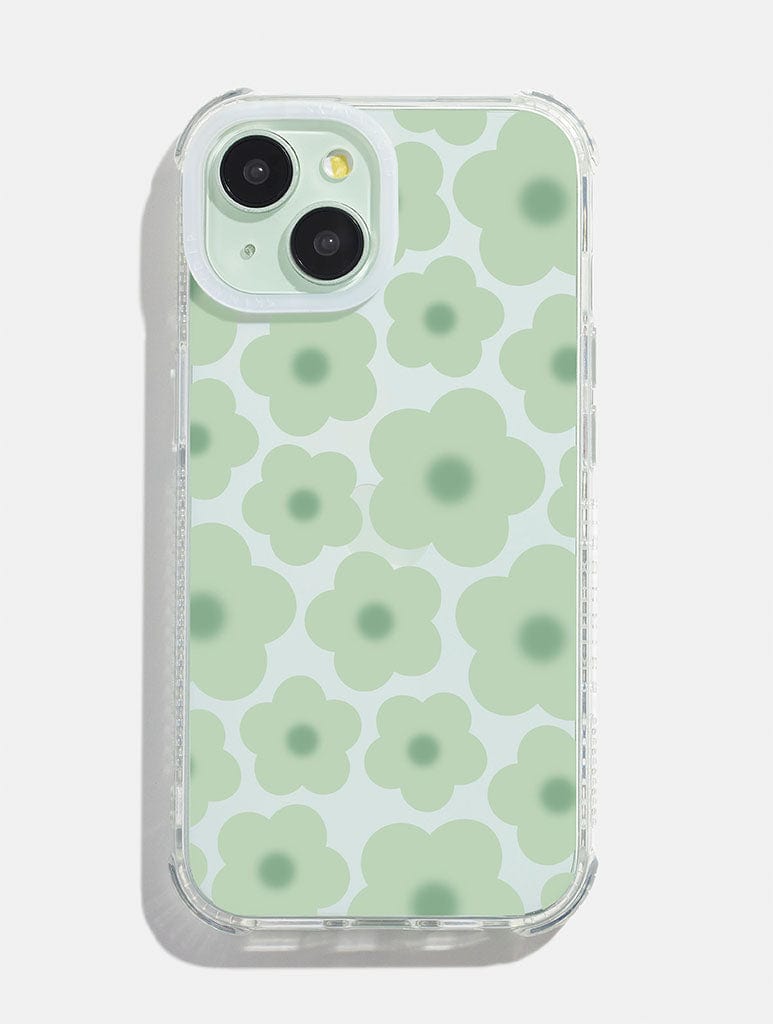 Sage Gradient Flower Shock iPhone Case