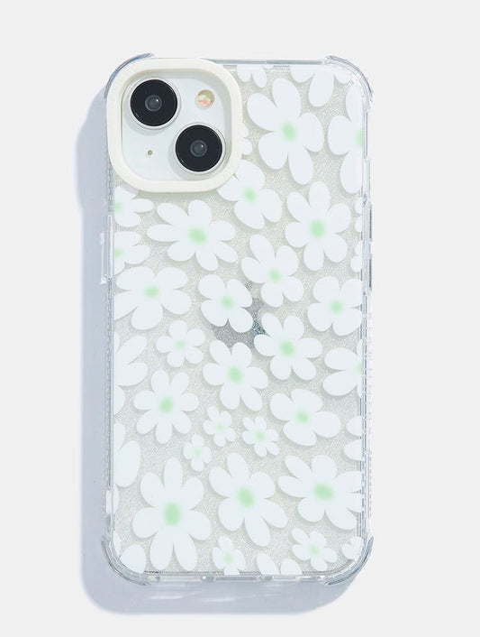Sage & White Warped Daisy Shock iPhone Case