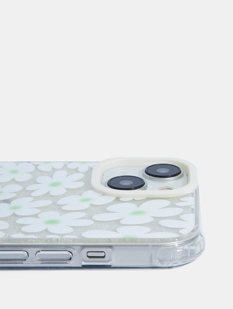 Sage & White Warped Daisy Shock iPhone Case