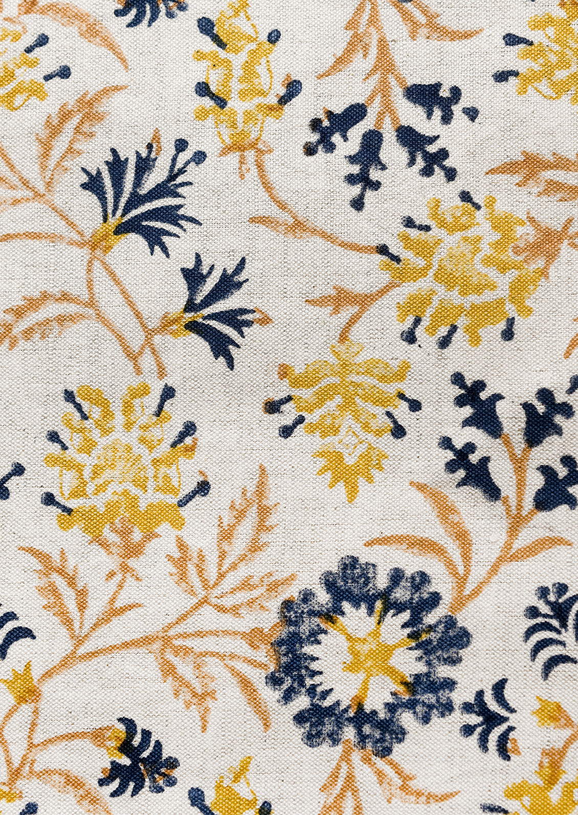 Sana Block Print Linen Pillow