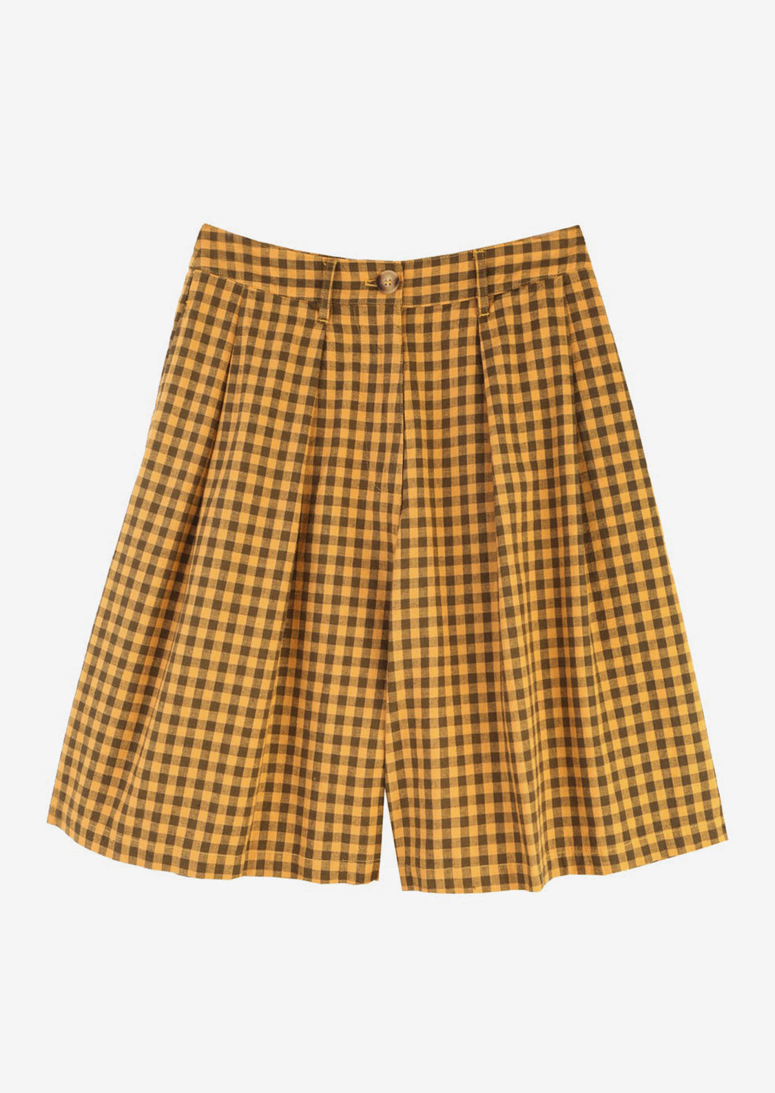 Sanne Shorts in Toffee Gingham