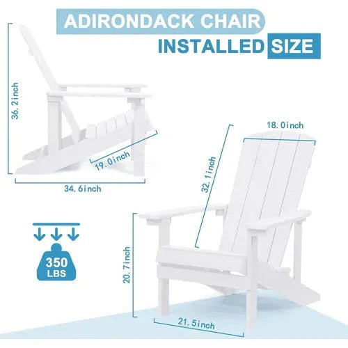 2- Pack Santa Cruz Adirondack Chair