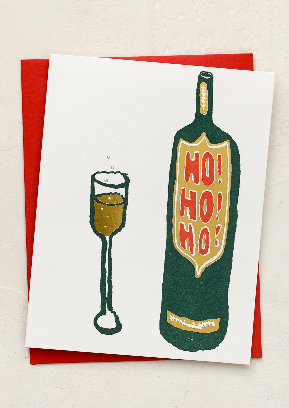 Santa's Champagne Card