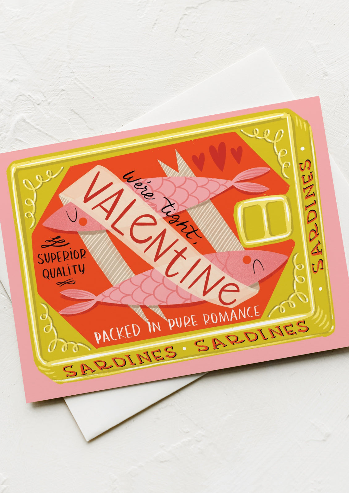 Sardines Valentine's Day Card