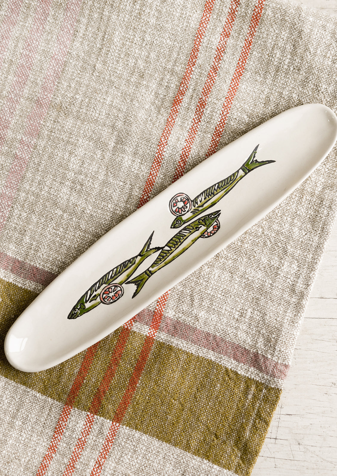 Sardines Ceramic Tapas Tray