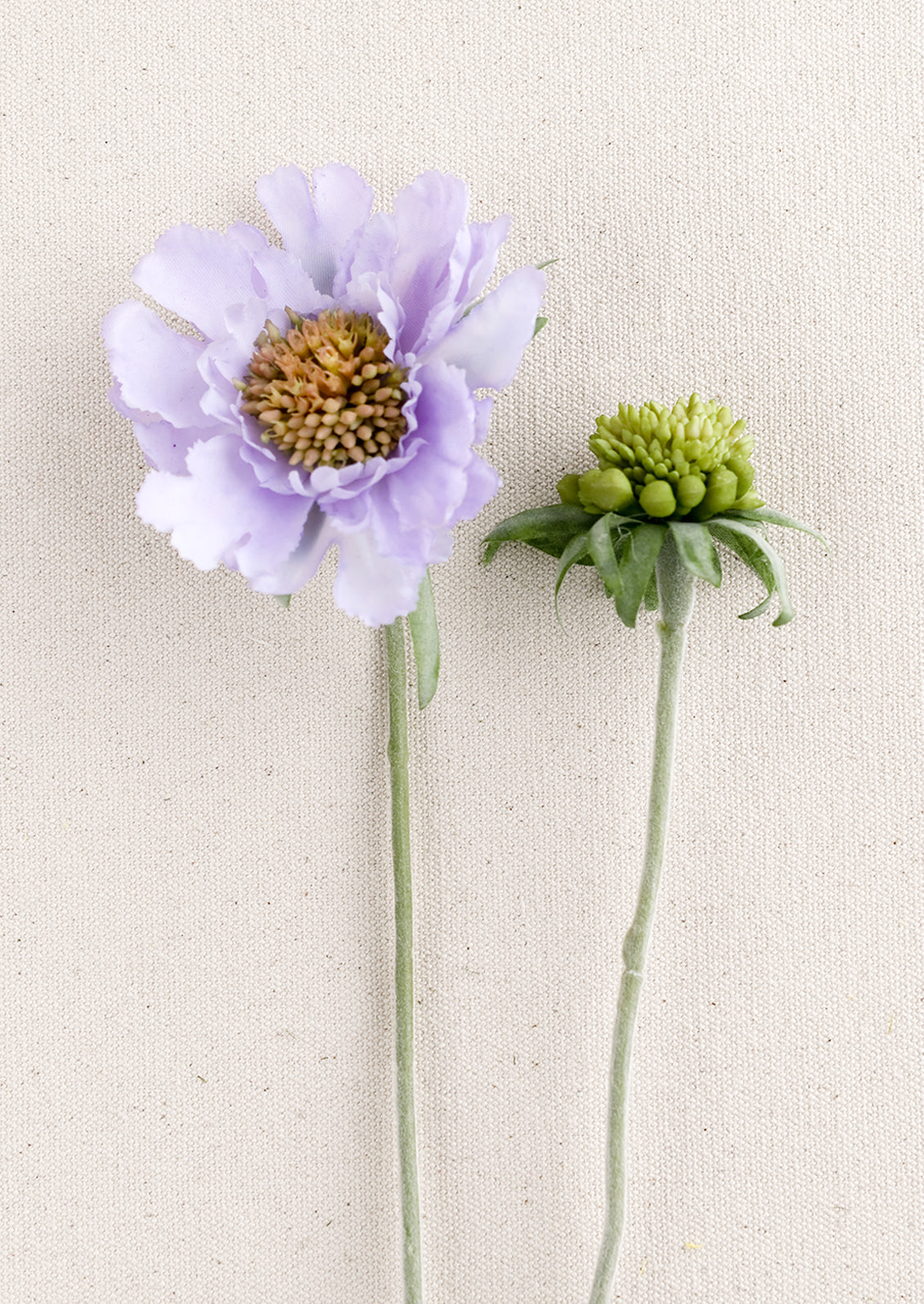 Faux Scabiosa Flower Stem