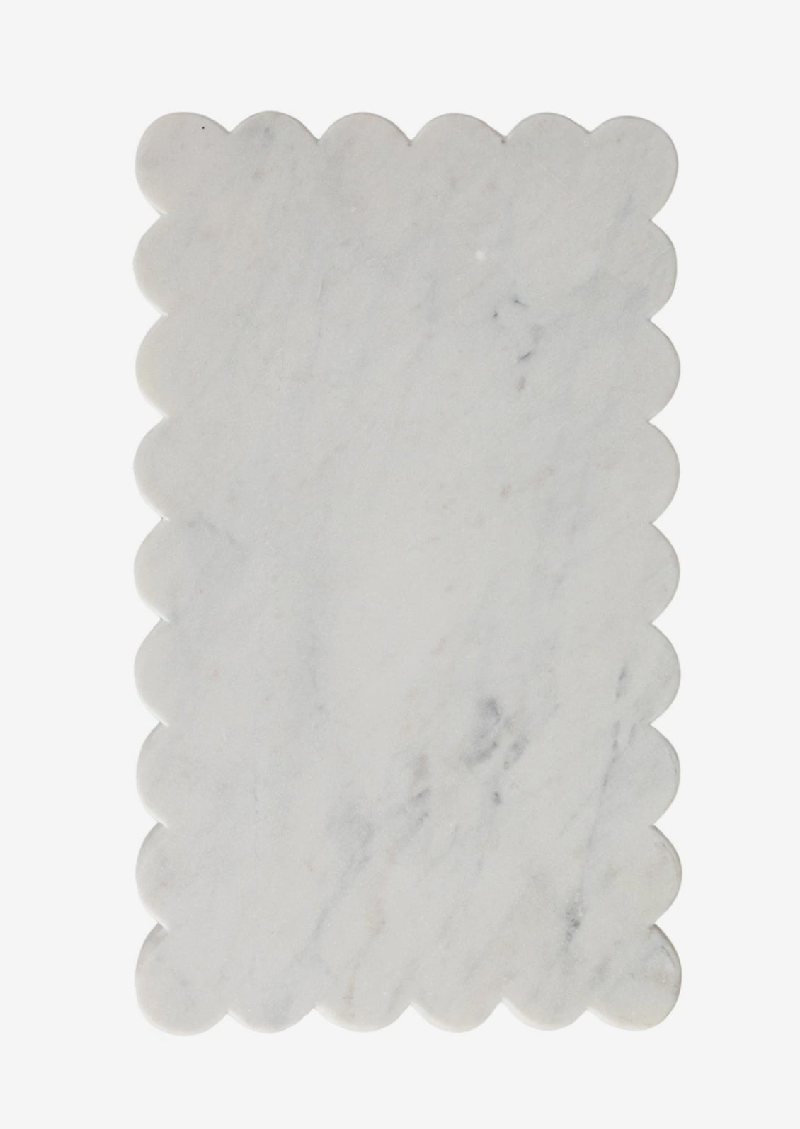 Scalloped Marble Serving Board