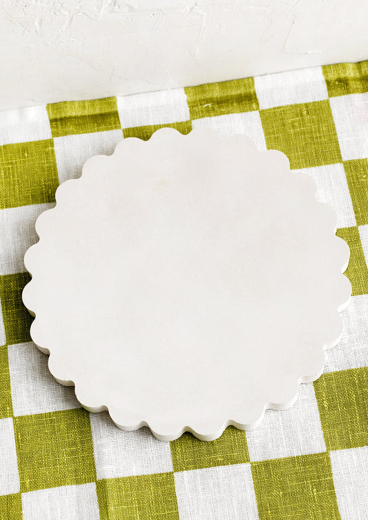 Scalloped Concrete Trivet