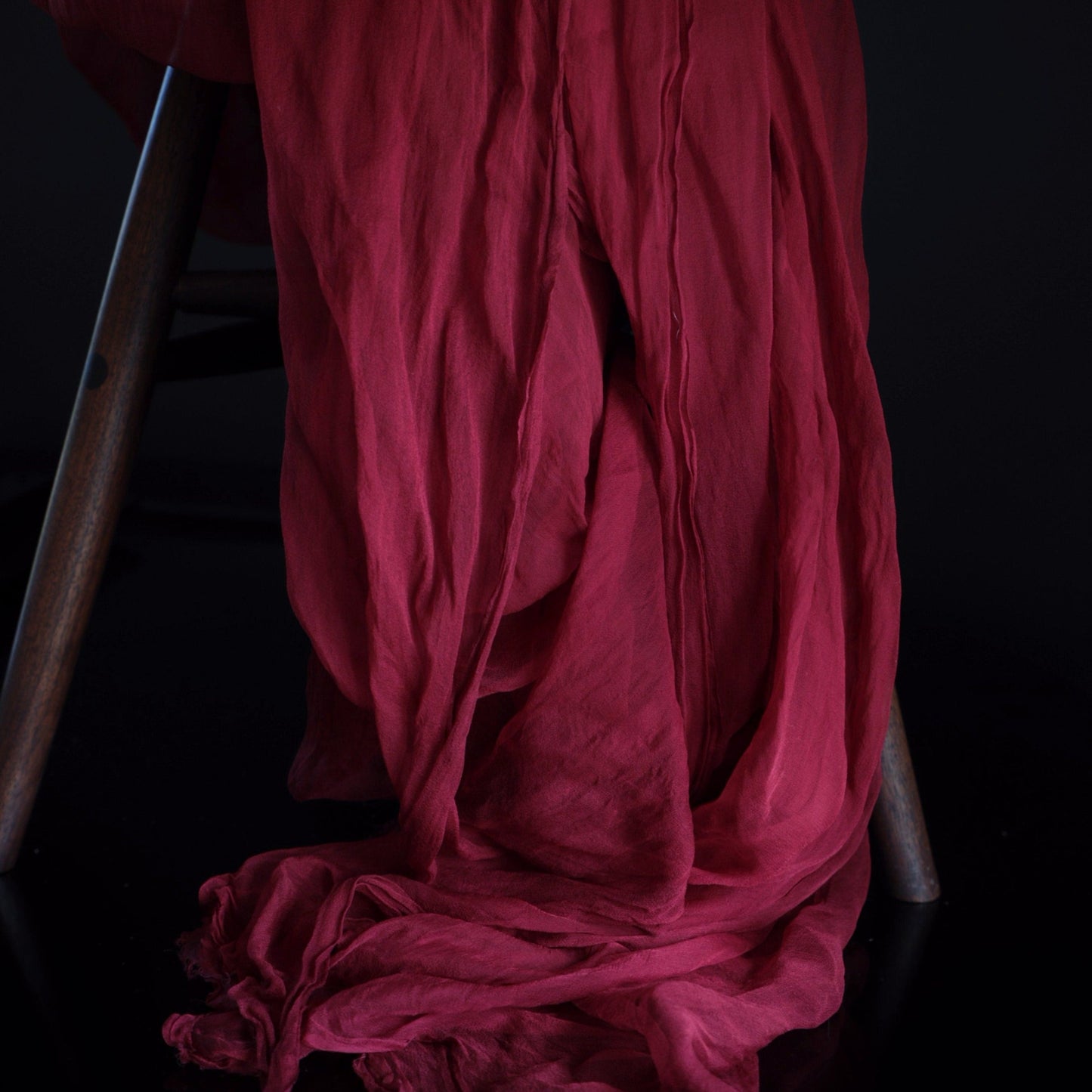 Cranberry {Sheer Silk Runner}
