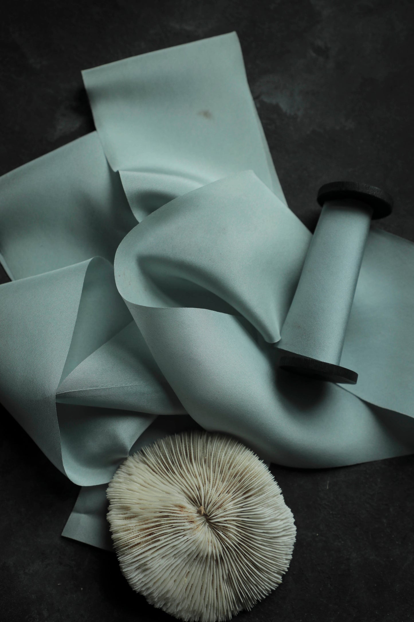 Sea Glass Blue Silk Ribbon