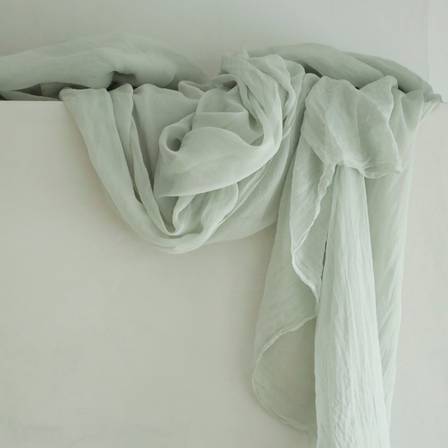 Sea Gray {Sheer Silk Runner}