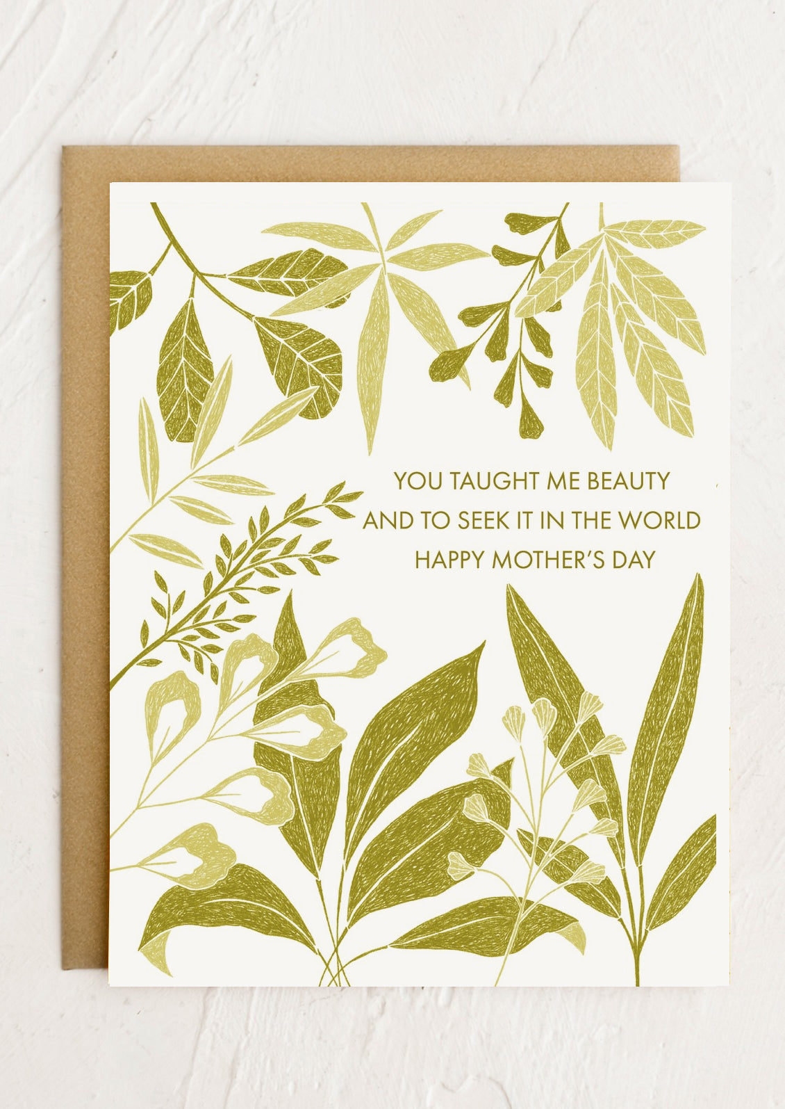 You Taught Me Beauty Mother's Day Card