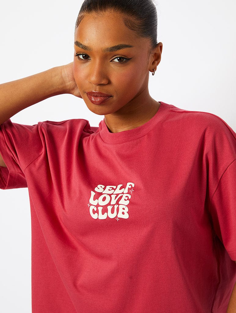 Self Love Club T-Shirt in Pink