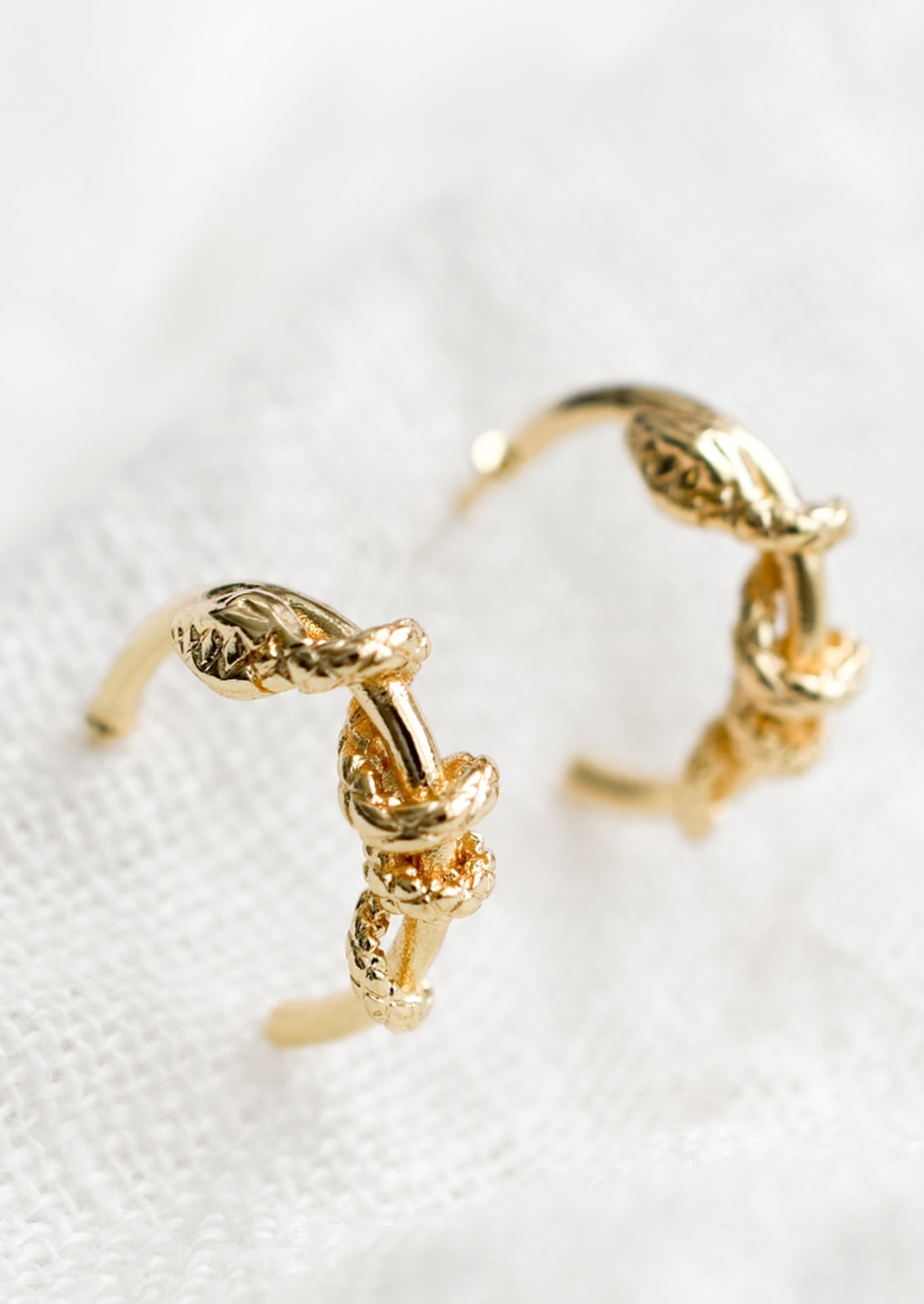 Serpent Hoop Earrings