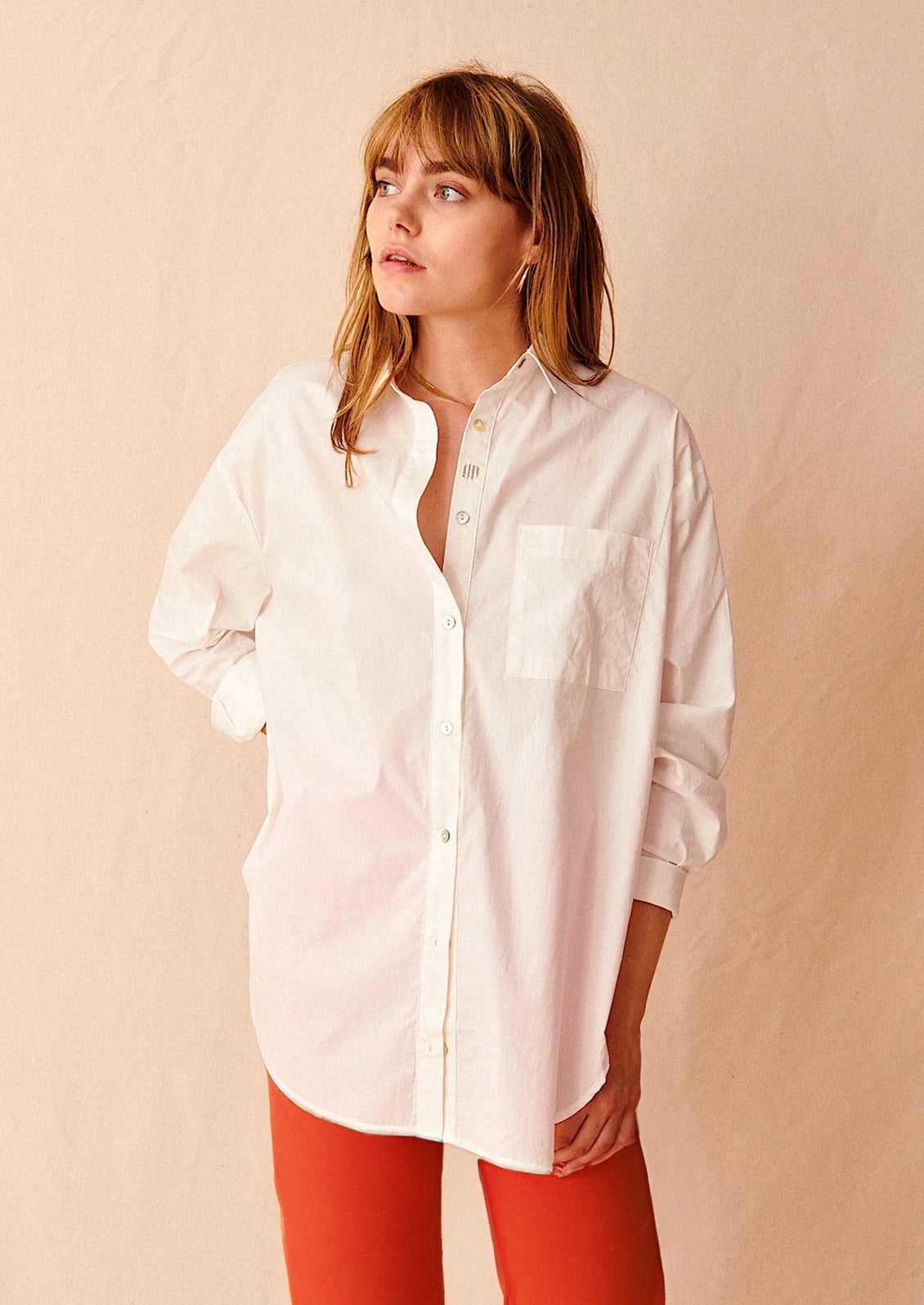 Oversized Cotton Poplin Shirt