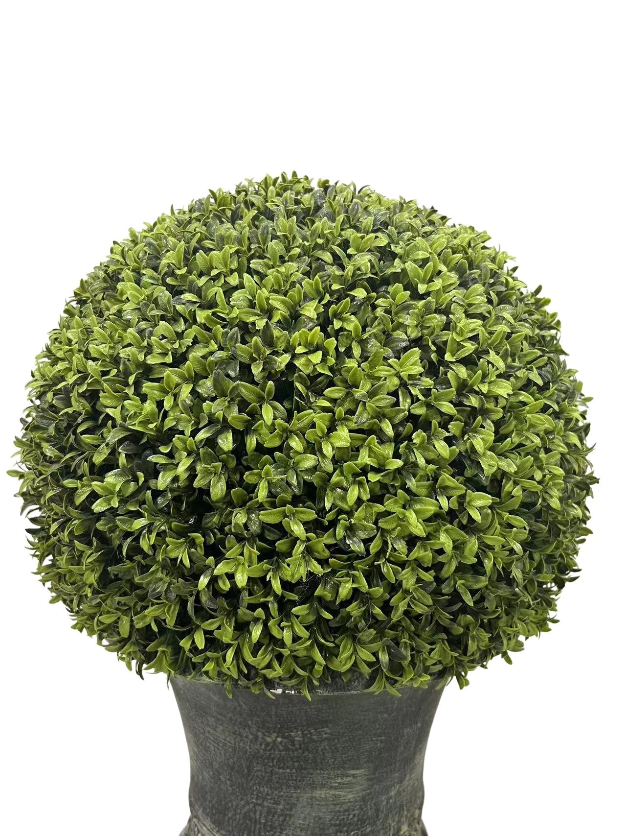 Shadow 32" Ball Topiary Faux Plant with Pedestal Pot