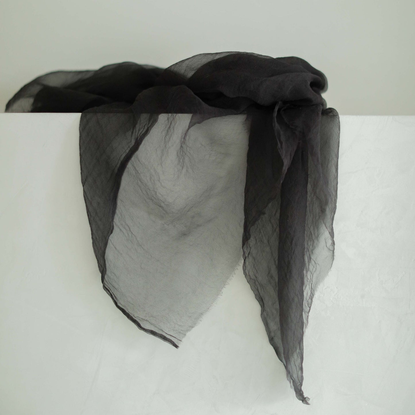 Noir {Sheer Silk Runner}