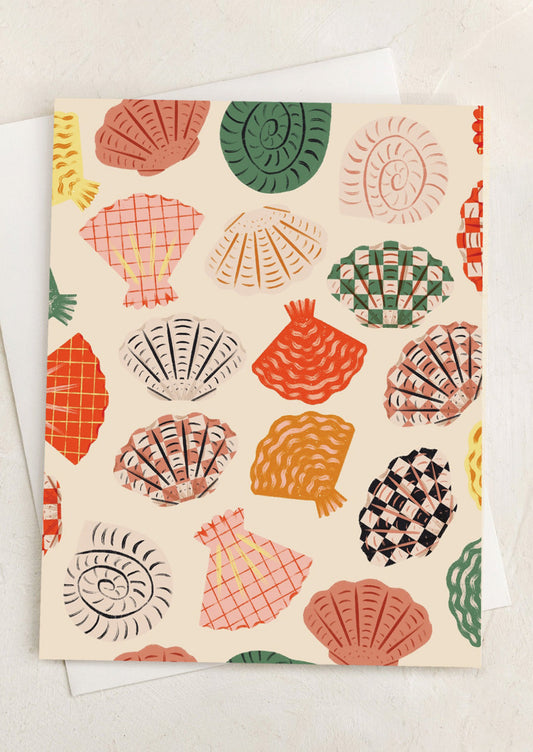 Checkered Shells Blank Card