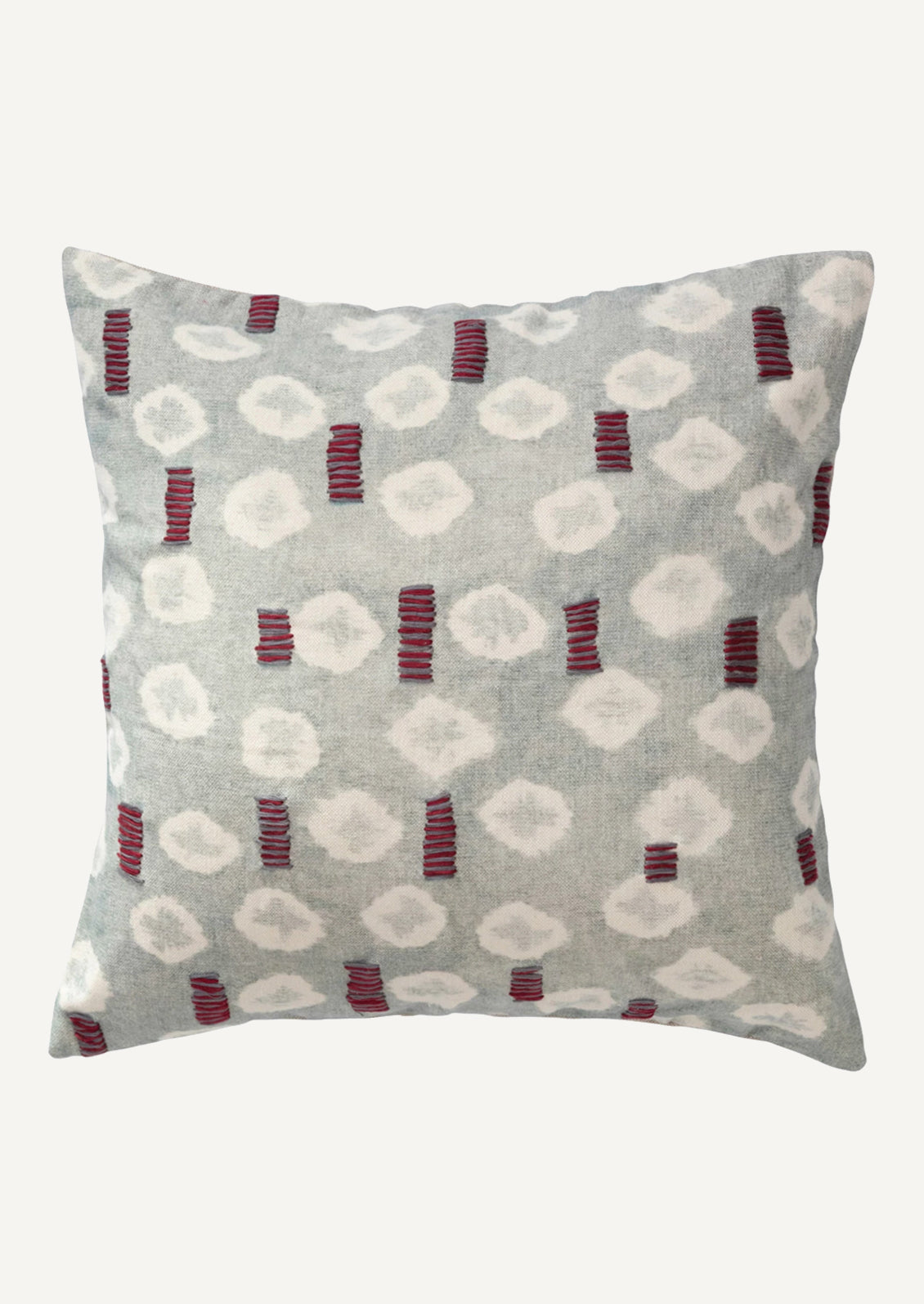 Embroidered Shibori Pillow