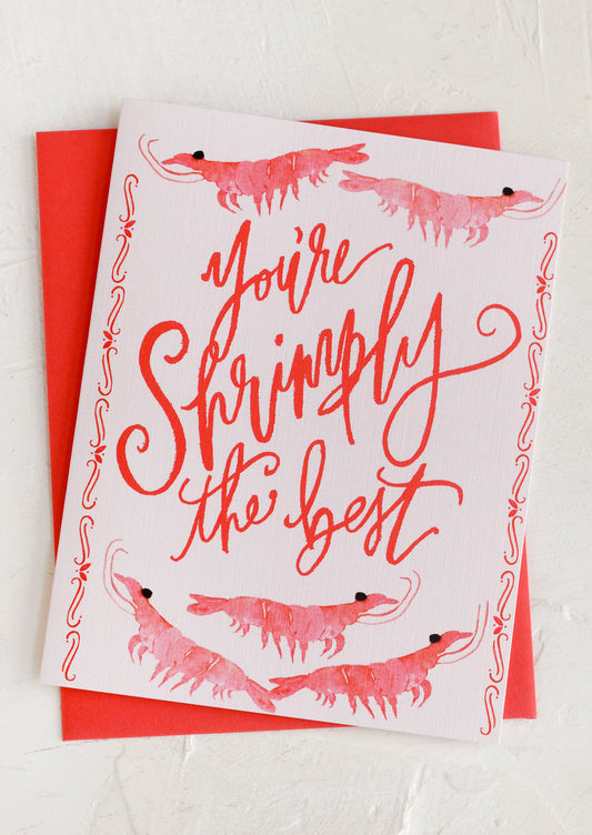You're Shrimply The Best Card