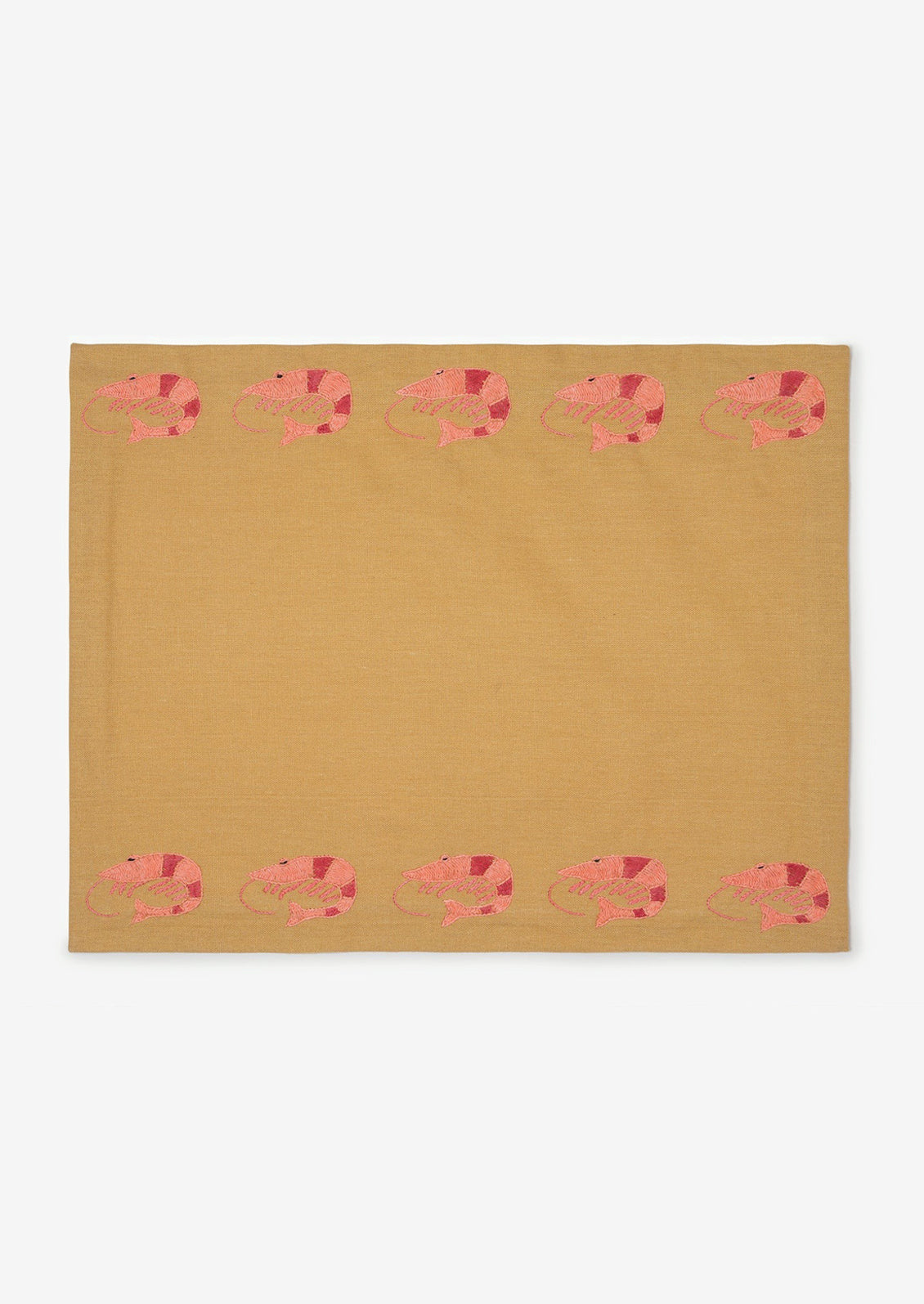Shrimp Embroidered Placemat