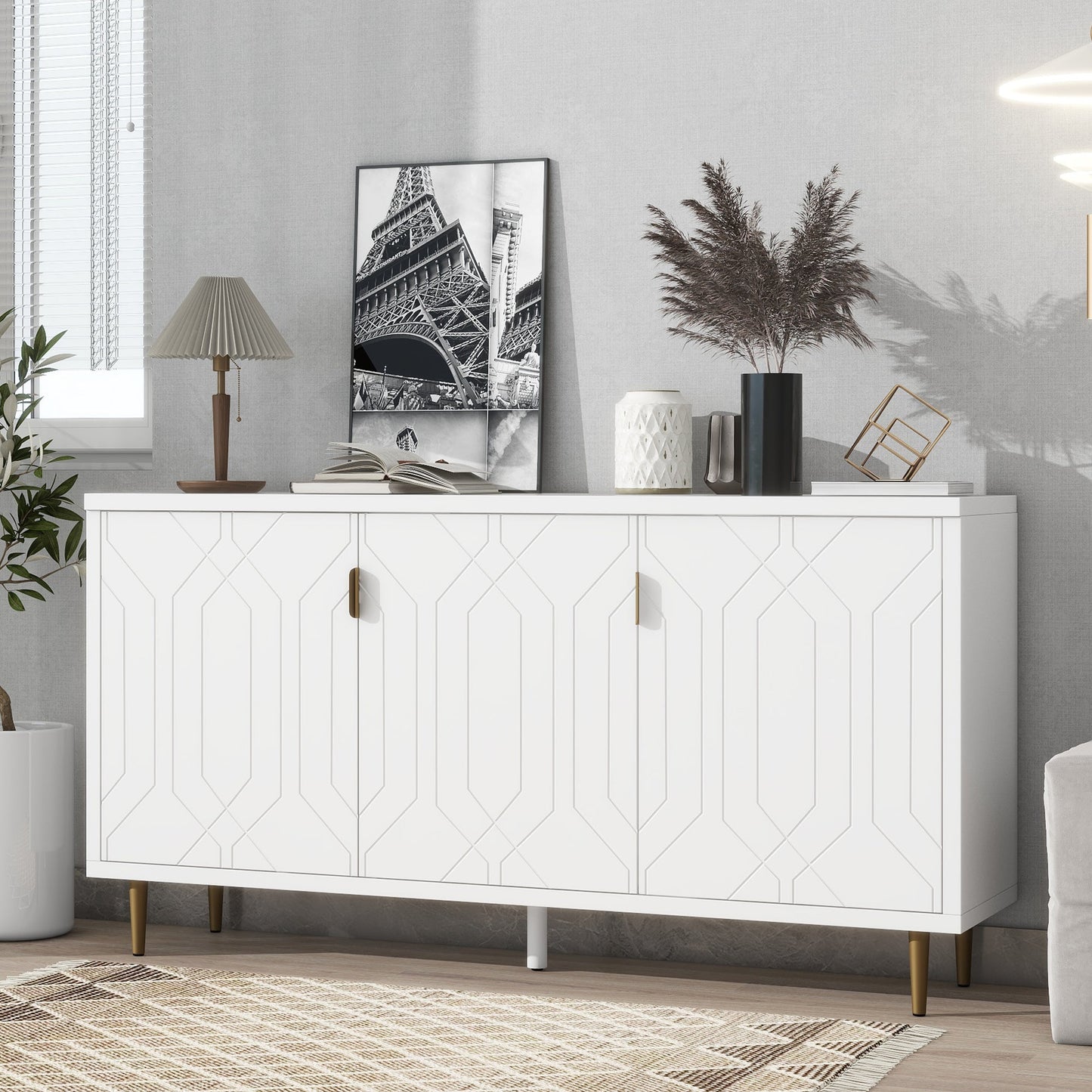 Sierra TV Stand, Console Table and Storage Sideboard Cabinet