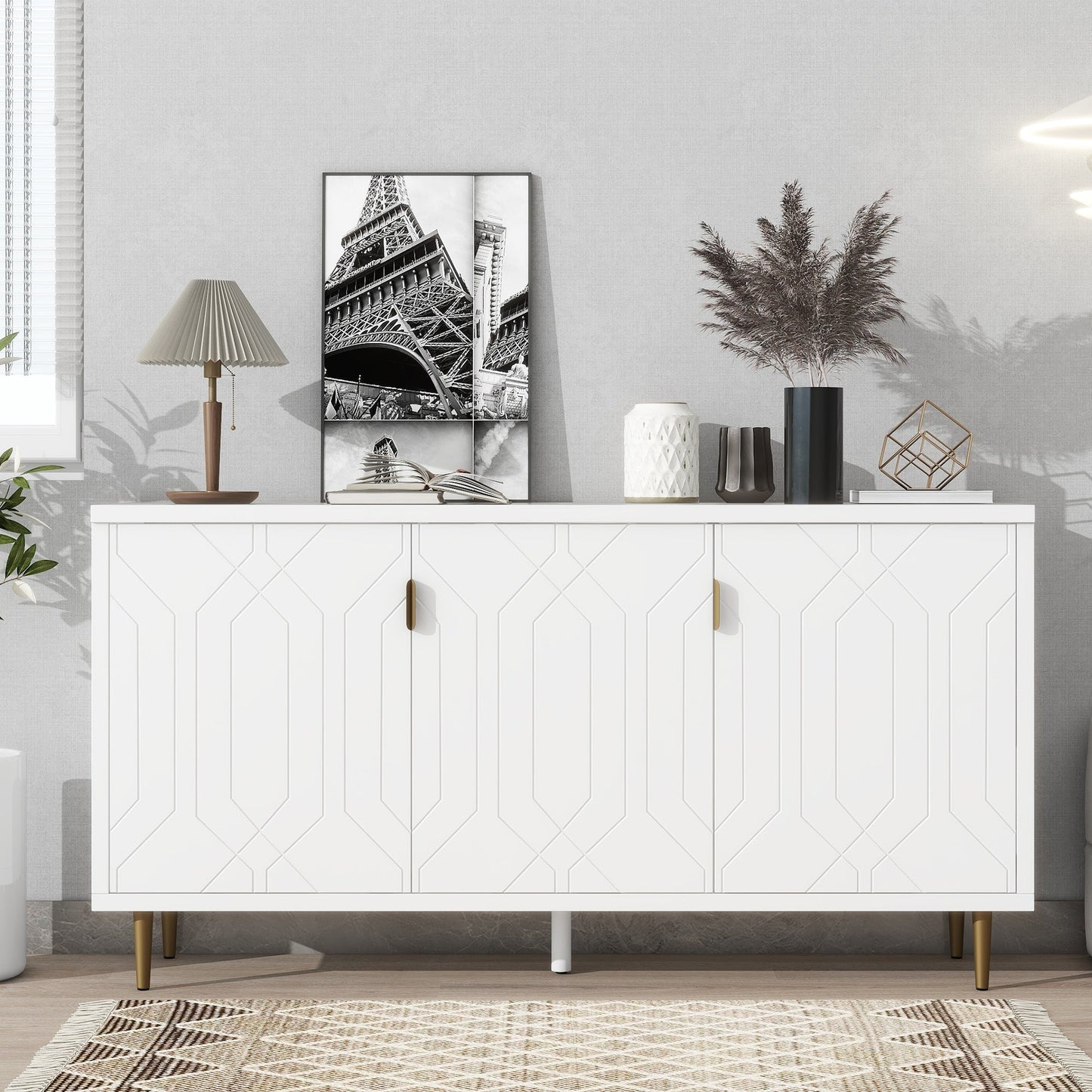 Sierra TV Stand, Console Table and Storage Sideboard Cabinet