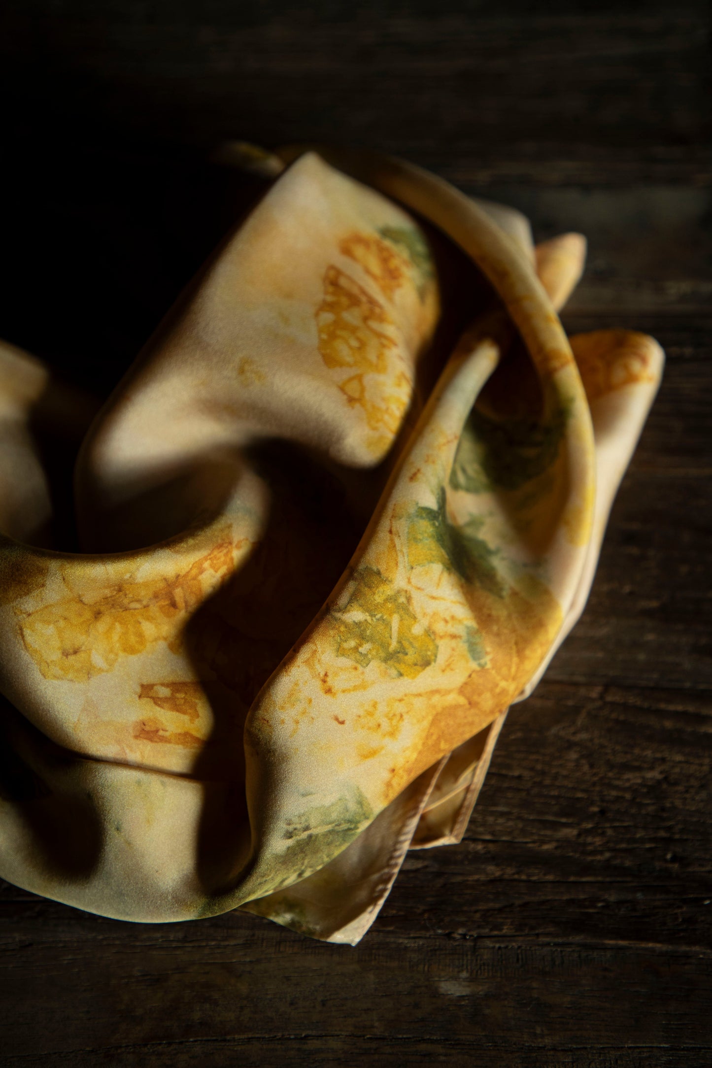Original Eco-Dyed {Autumn}  | 100% Silk Scarf 35 x 35"