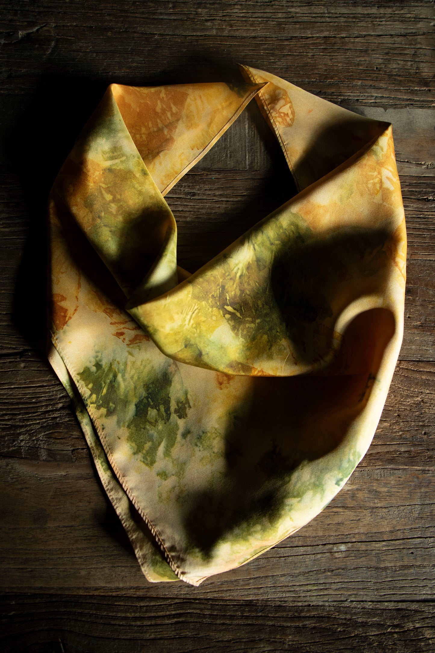 Original Eco-Dyed {Autumn}  | 100% Silk Scarf 35 x 35"