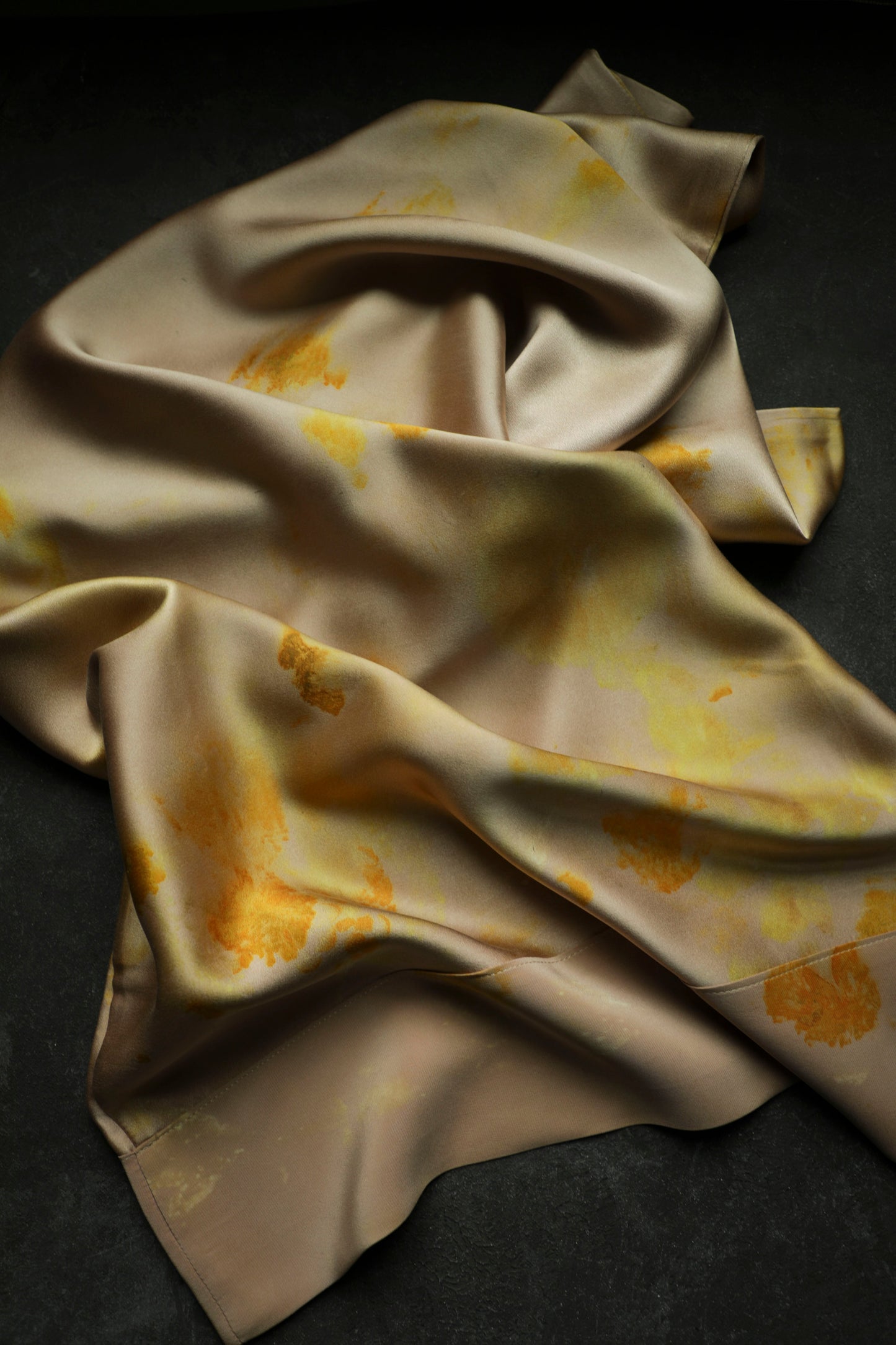 Botanical Print Naturally Dyed Silk Pillowcase / BLUSHING ROSE