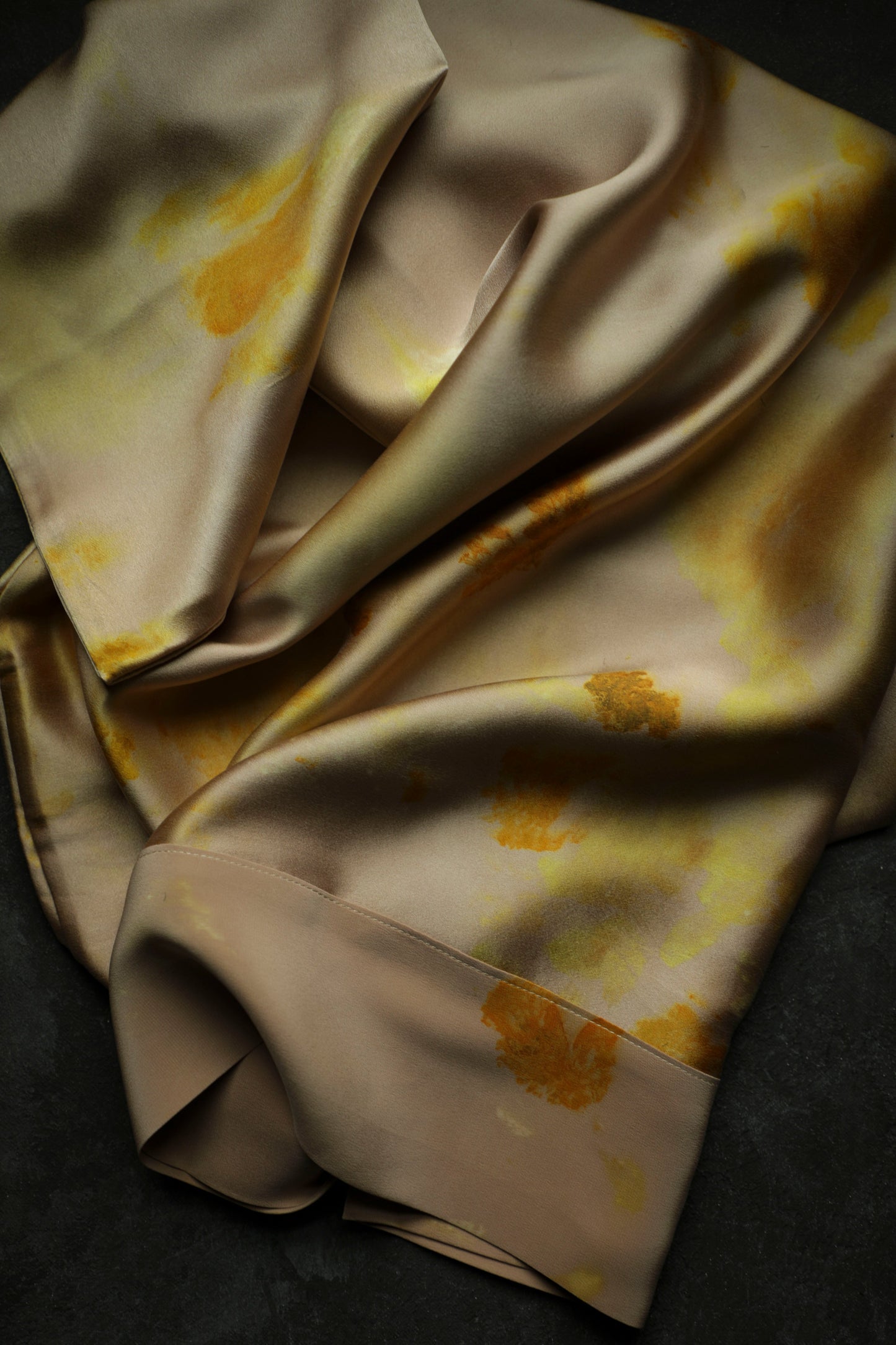 Botanical Print Naturally Dyed Silk Pillowcase / BLUSHING ROSE