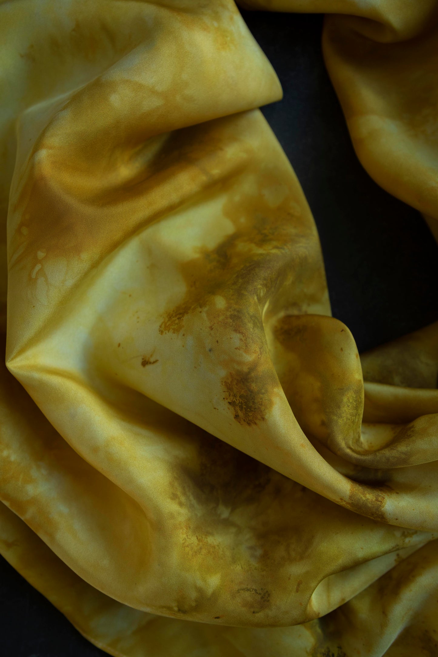 Original Eco-Print {Marigolds} No.1  | 35 x 35" 100% Silk Scarf