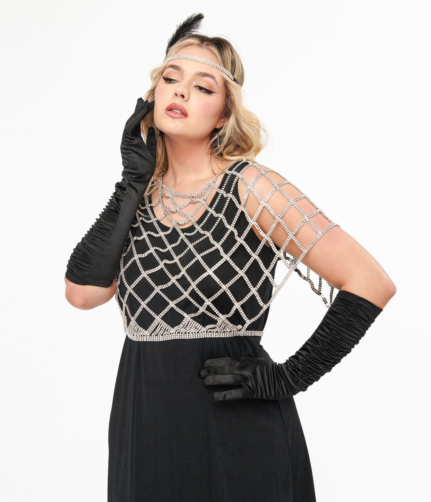 Silver Rhinestone Top