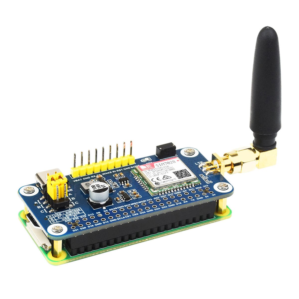 SIM7028 NB-IoT HAT for Raspberry Pi