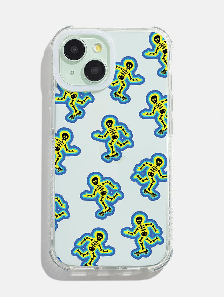 Skateboarding Skeleton Shock iPhone Case