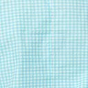 Sky Blue Gingham Scalloped Top & Pants Set