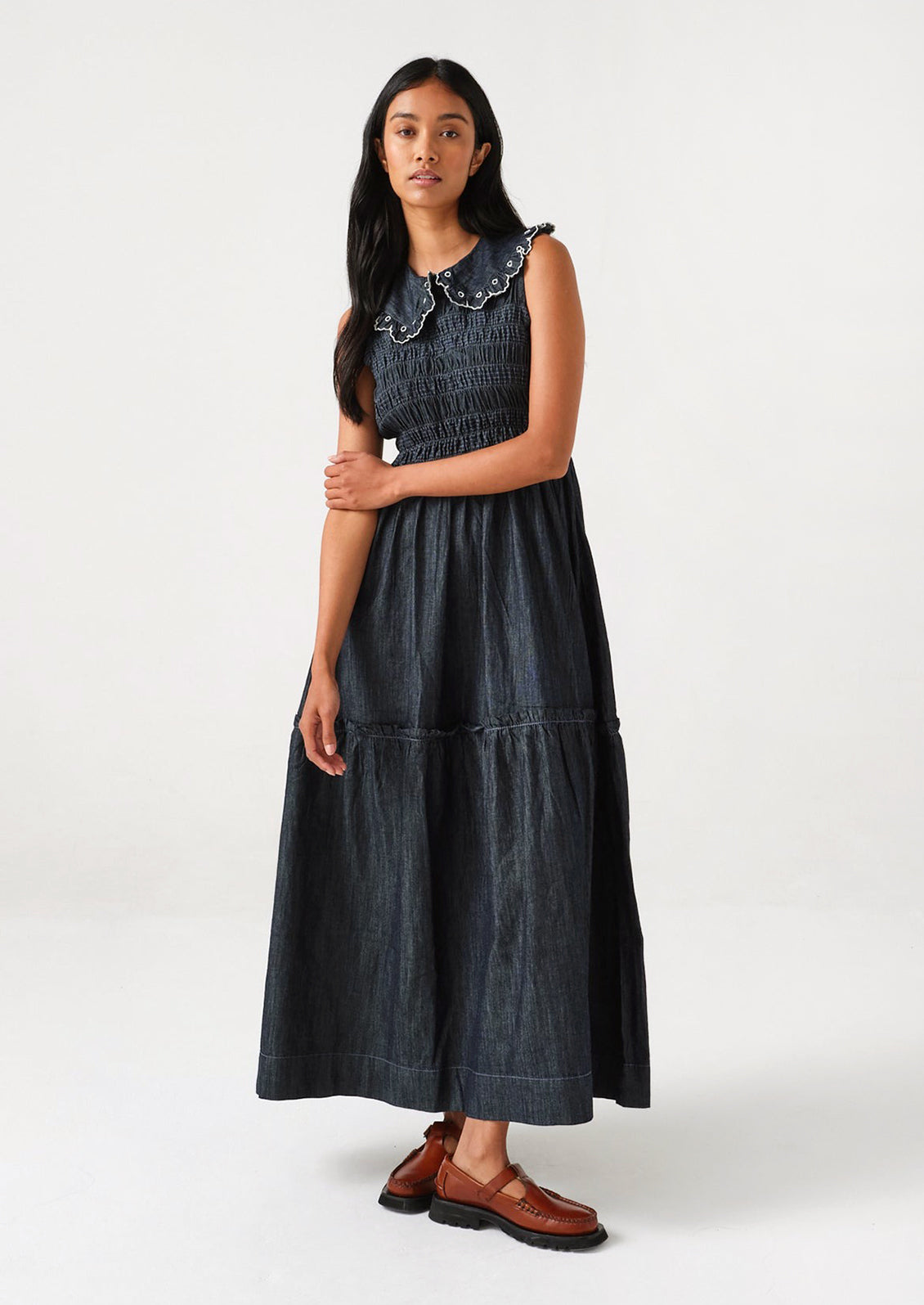 Skye Dress in Indigo Rinse