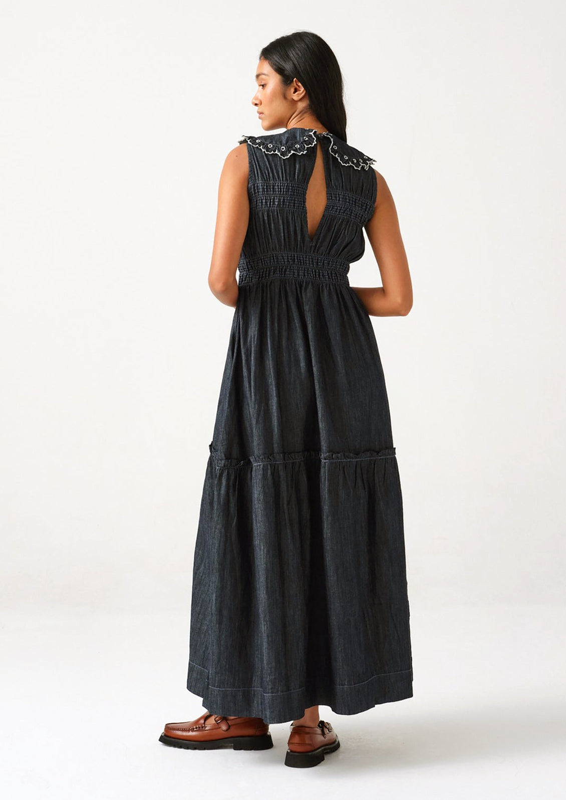 Skye Dress in Indigo Rinse