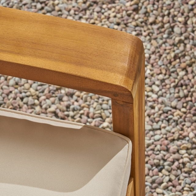 Slatted Patio Furniture Sets with Loveseat and Coffee Table